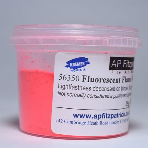 Kremer: 56350 Fluorescent Flame Red, 25g