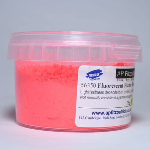 Kremer: 56350 Fluorescent Flame Red, 75g