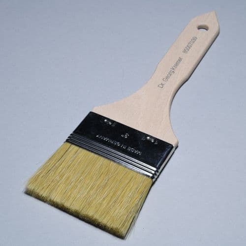 Kremer: 85007030 Kremer Hog Varnish Brush 3.0"