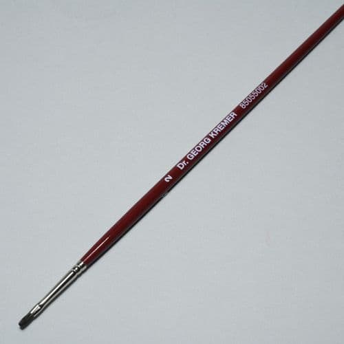 Kremer: 85055002 Gussow Brush, Polecat Hair. Flat No 2