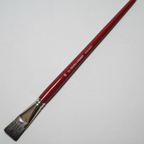 Kremer: 85055020 Gussow Brush, Polecat Hair. Flat No 20