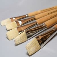 Kremer: 85077118 Gussow  Flat, No. 18 Oil Painting Brush