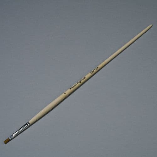Kremer: 85415504 Ox Hair Flat Oil Painting Brush, Size 4