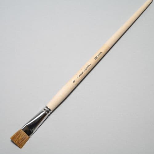 Kremer: 85415520 Ox Hair Flat Oil Painting Brush, Size 20