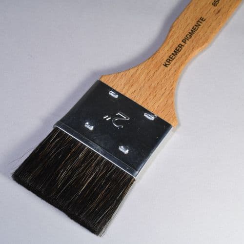 Kremer: 85420220 Flat Squirrel Hair Brush 2.0"