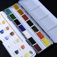 Kremer: 881004 Watercolour Set, Watercolours for Landscape Painting