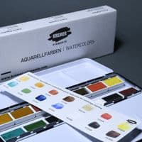 Kremer: 881004 Watercolour Set, Watercolours for Landscape Painting