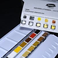 Kremer: 881007 Watercolour Set, Gold Retouching Colours