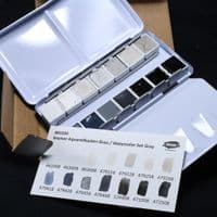 Kremer: 881035 Watercolour Set, Greys