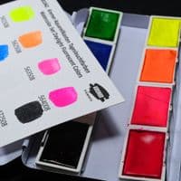 Kremer: 881042 Kremer Watercolour Set, Fluorescent Colours