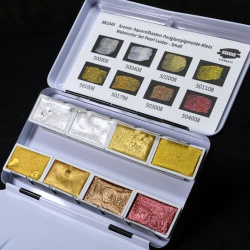 Kremer: 881043 Watercolor Set, Pearl Lustre