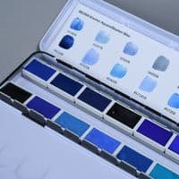 Kremer: 881044 Kremer Watercolour Set, Blue