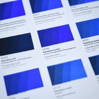 Kremer: 990001 Colour Chart - Blue Colours