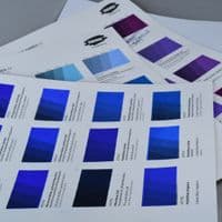 Kremer: 990001 Colour Chart - Blue Colours