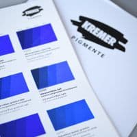 Kremer: 990001 Colour Chart - Blue Colours