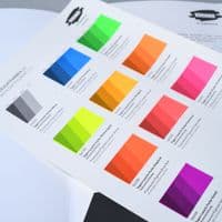 Kremer: 990017 Colour Chart - Fluorescent Colours