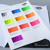 Kremer: 990017 Colour Chart - Fluorescent Colours