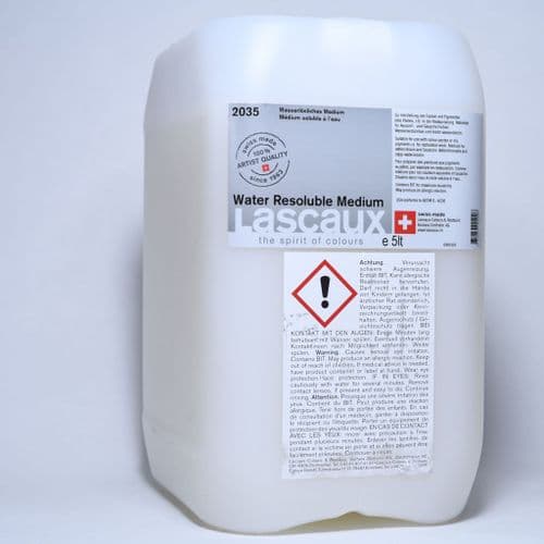 Lascaux: 2035 Water Resoluble Acrylic Medium, 5lt