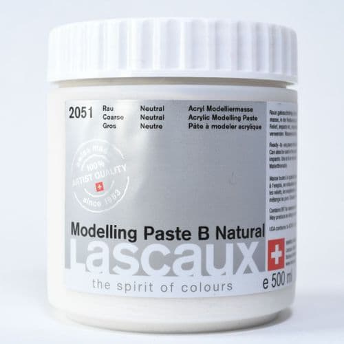 Lascaux: 2051 Natural Modelling Paste B Coarse, 500ml