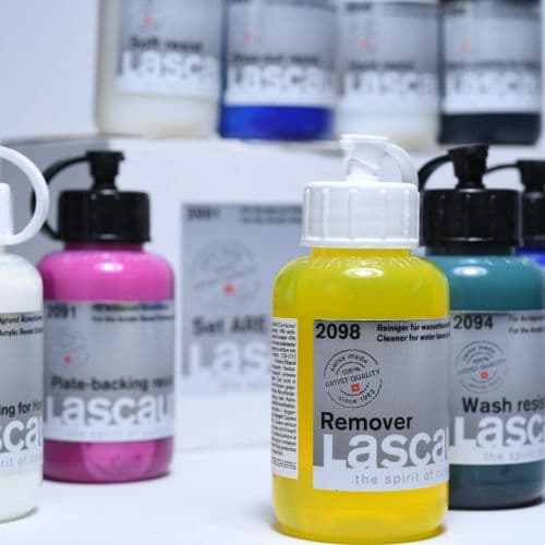 Lascaux: 3991 Acrylic Resist Etching Set, 85ml (9 Bottles)