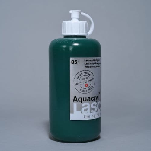 Lascaux: Aquacryl 851 Lascaux Yellow Green, 250ml