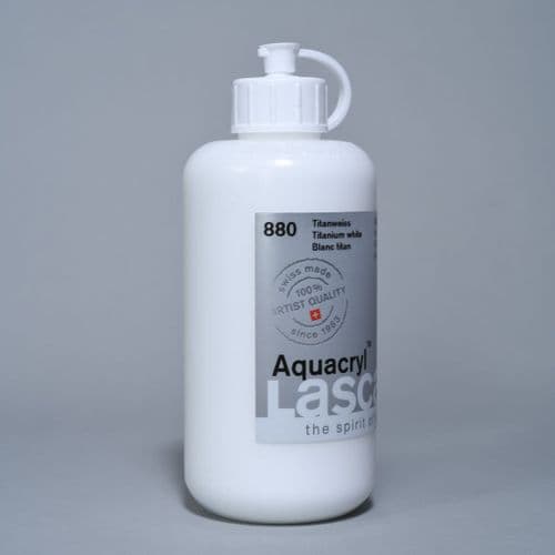 Lascaux: Aquacryl 880 Titanium White, 250ml