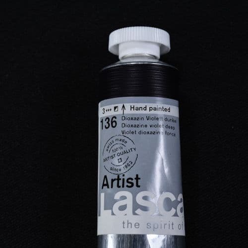 Lascaux: Artists’ Acrylic 136 Dioxazine Violet Deep, 45ml