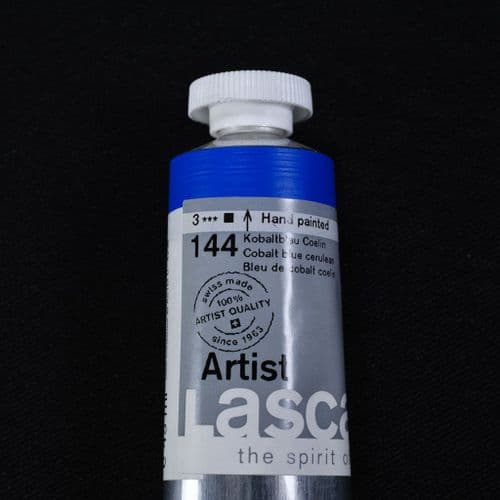 Lascaux: Artists’ Acrylic 144 Cobalt Cerulean Blue, 45ml