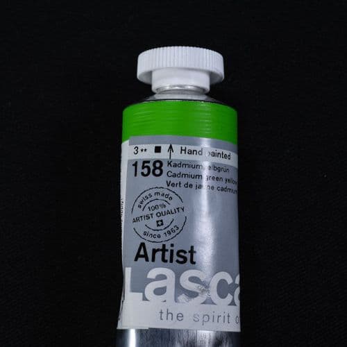 Lascaux: Artists’ Acrylic 158 Cadmium Green Yellow, 45ml