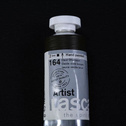 Lascaux: Artists’ Acrylic 164 Oxide Olive Brown, 45ml