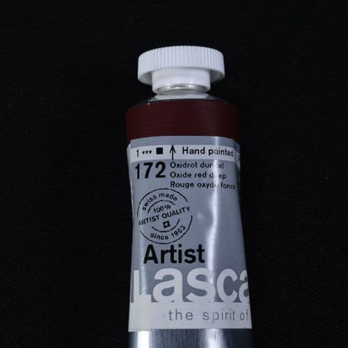 Lascaux: Artists’ Acrylic 172 Oxide Red Deep, 45ml