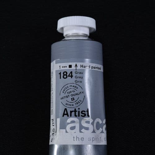 Lascaux: Artists’ Acrylic 184 Grey, 45ml