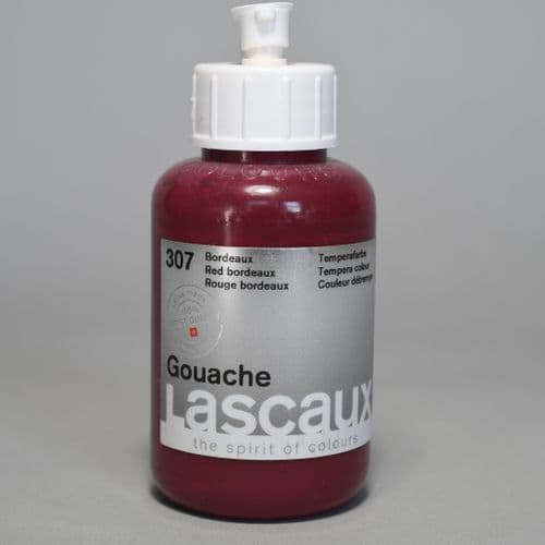 Lascaux: Gouache 307 Bordeaux Red, 85ml
