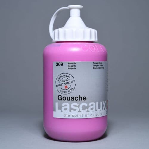 Lascaux: Gouache 309 Magenta, 500ml