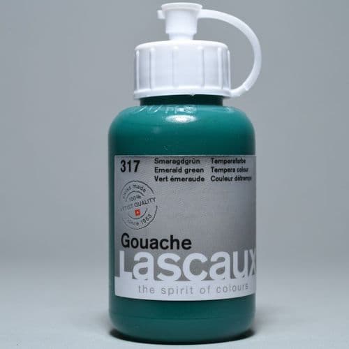 Lascaux: Gouache 317 Emerald Green, 85ml