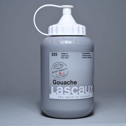 Lascaux: Gouache 325 Light Grey, 500ml