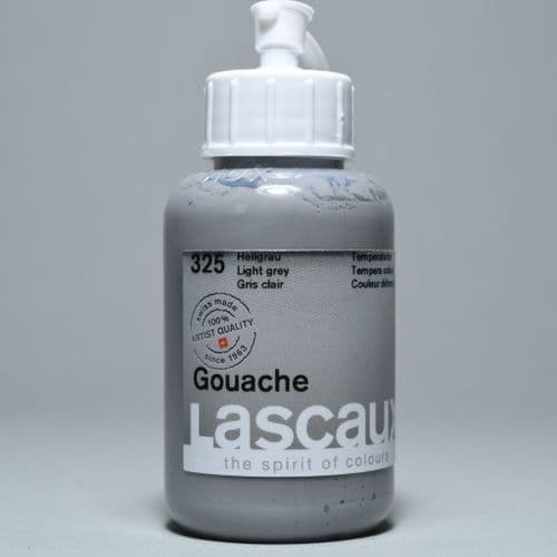 Lascaux: Gouache 325 Light Grey, 85ml