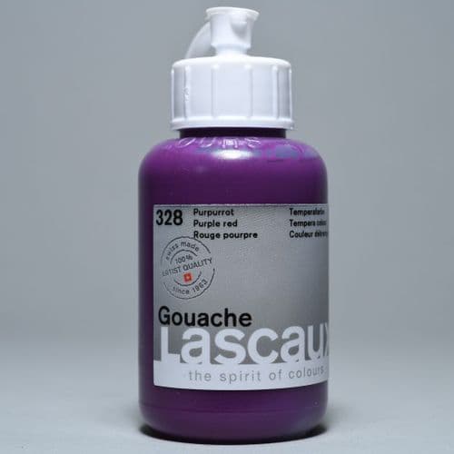 Lascaux: Gouache 328 Purple Red, 85ml
