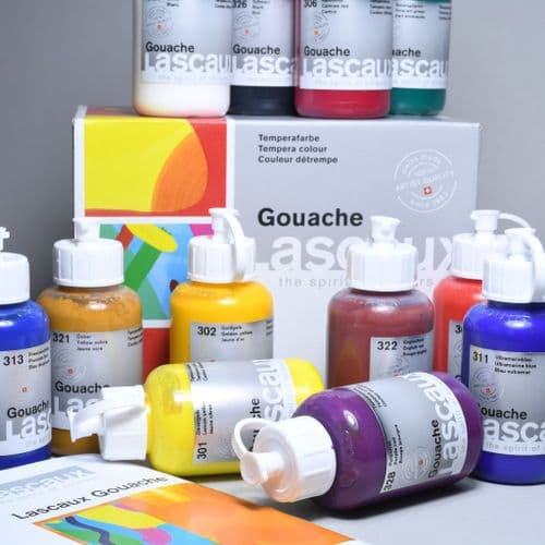 Lascaux: Gouache Set, 85ml (12 Bottles)