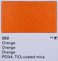 Lascaux: Perlacryl Acrylic 203 Orange, 250ml