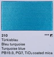 Lascaux: Perlacryl Acrylic 210 Turquoise Blue, 250ml