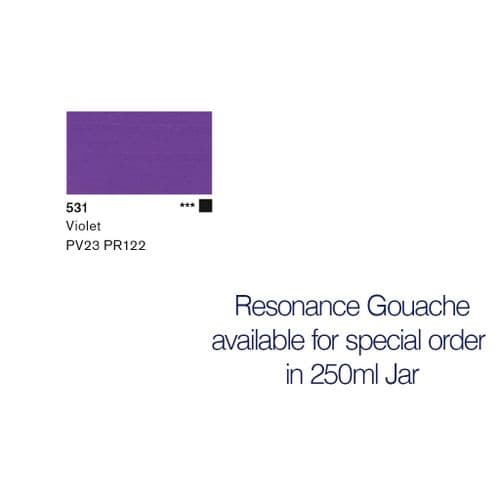 Lascaux: Resonance Gouache 531 Violet, 250ml