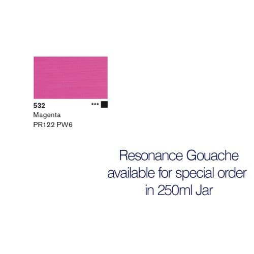 Lascaux: Resonance Gouache 532 Magenta, 250ml