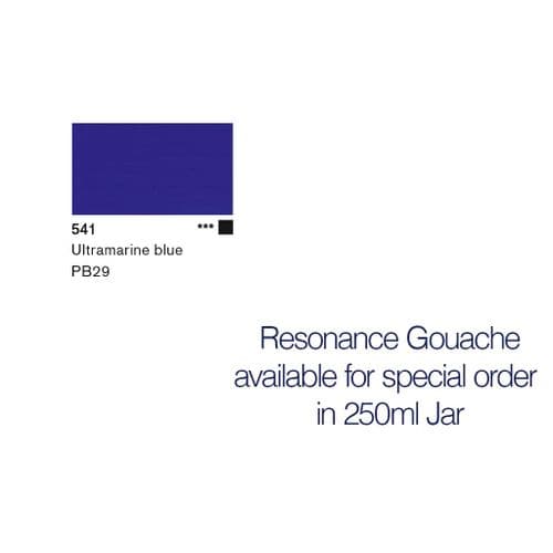 Lascaux: Resonance Gouache 541 Ultramarine Blue, 250ml