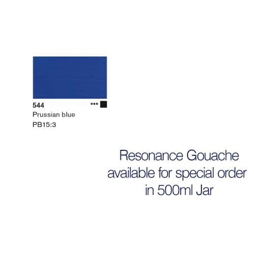 Lascaux: Resonance Gouache 544 Prussian Blue, 500ml