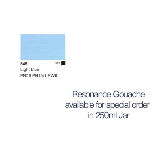 Lascaux: Resonance Gouache 545 Light Blue, 250ml