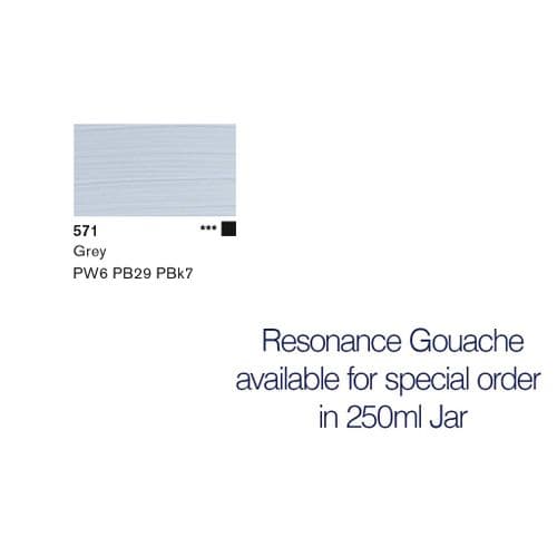 Lascaux: Resonance Gouache 571 Grey, 250ml