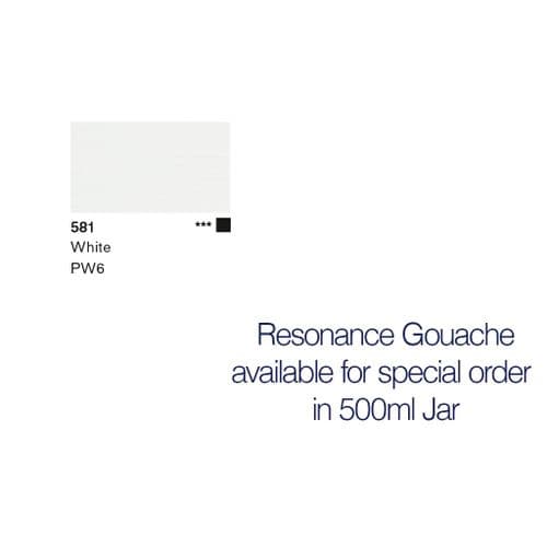 Lascaux: Resonance Gouache 581 White, 500ml
