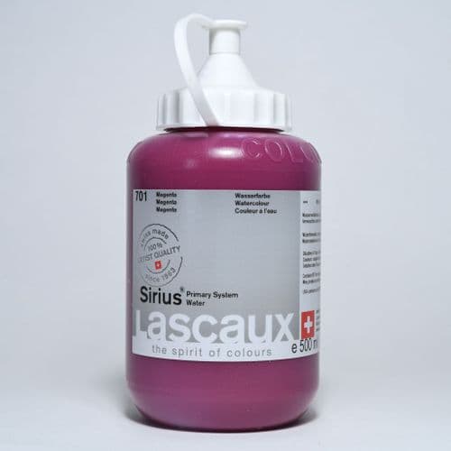 Lascaux: Sirius Acrylic Watercolour 701 Magenta, 500ml