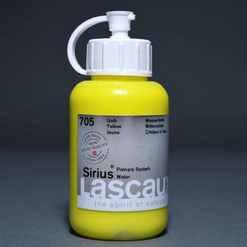 Lascaux: Sirius Acrylic Watercolour 705 Yellow, 85ml